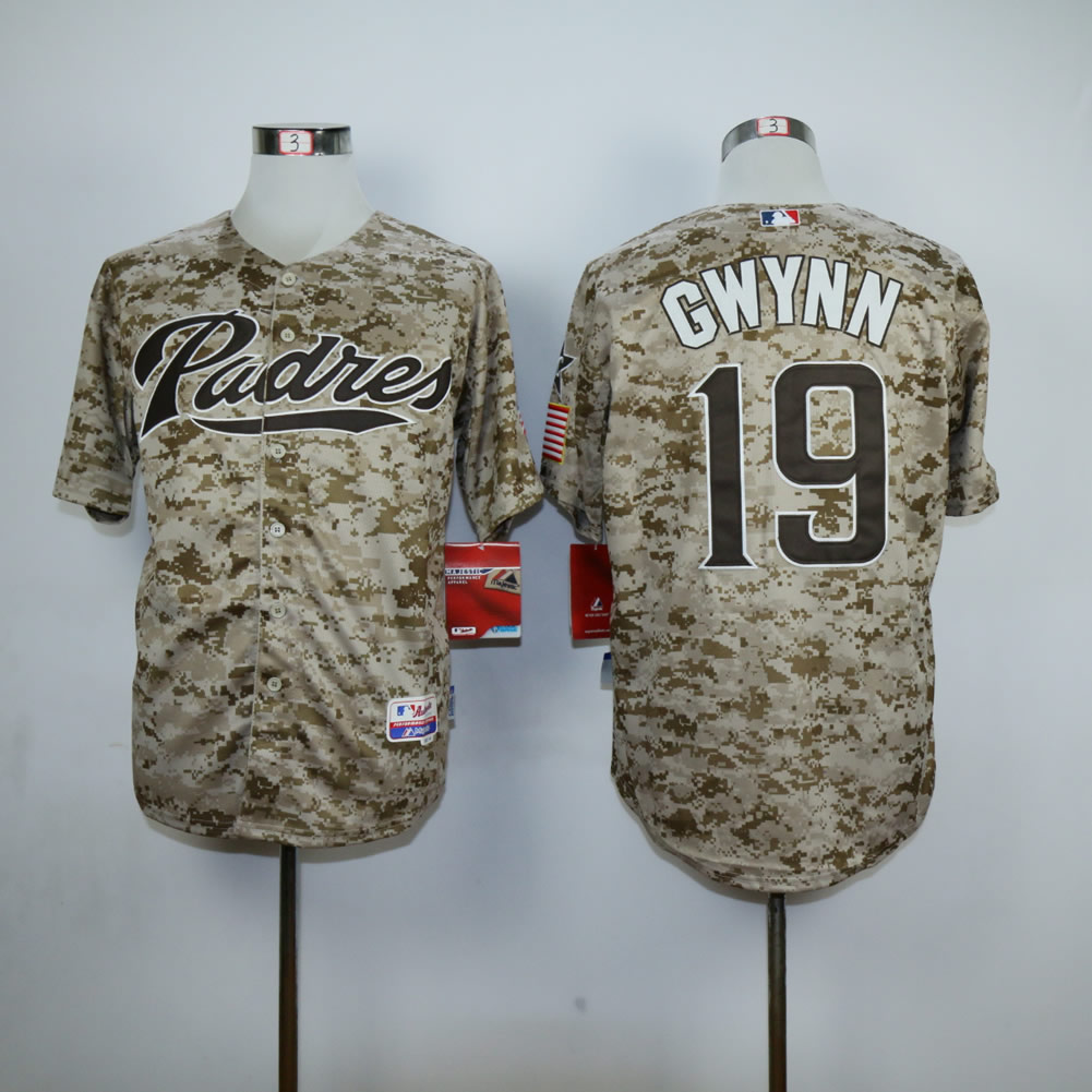 Men San Diego Padres #19 Gwynn Camo MLB Jerseys
